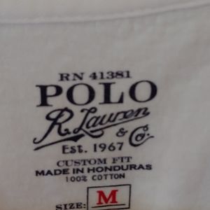 White Ralph Lauren T shirt M